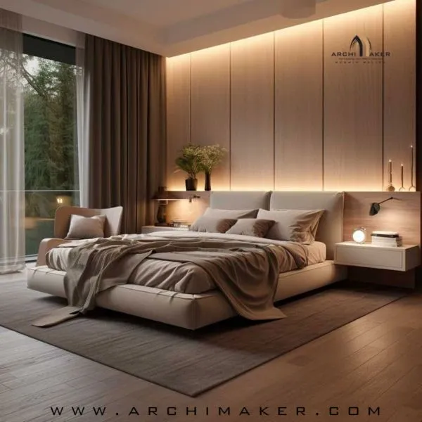 غرف نوم اضاءه خافته: أجواء هادئة وتصاميم عصرية