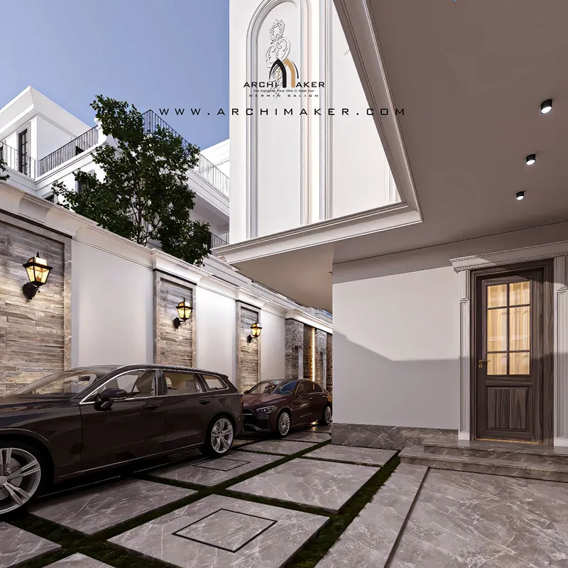 تصميم واجهة فيلا نيو كلاسيك تصميم واجهة فيلا نيو كلاسيك | المملكة العربية السعودية