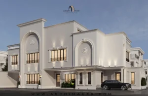 تصميم واجهة فيلا نيو كلاسيك تصميم واجهة فيلا، نيو كلاسيك، المملكة العربية السعودية