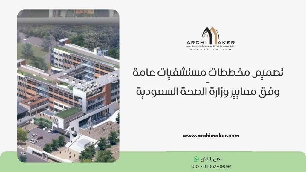 تصميم مخططات مستشفيات عامة - وفق معايير وزارة الصحة السعودية