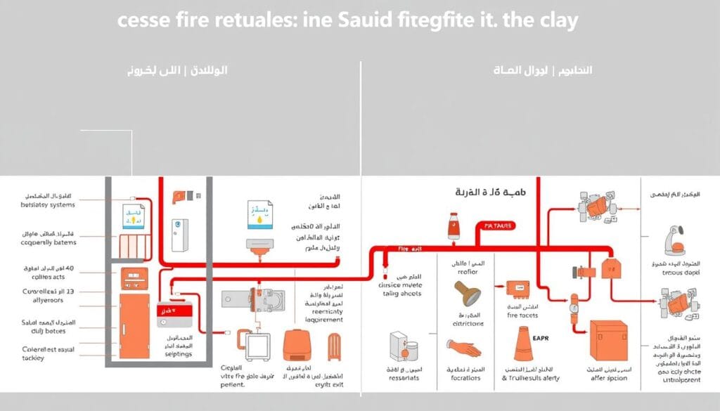 اشتراطات السلامة من الحرائق في كود البناء السعودي