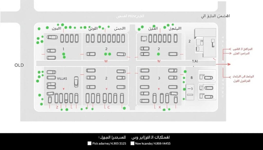 متطلبات مواقف السيارات في اشتراطات كود البناء السعودي