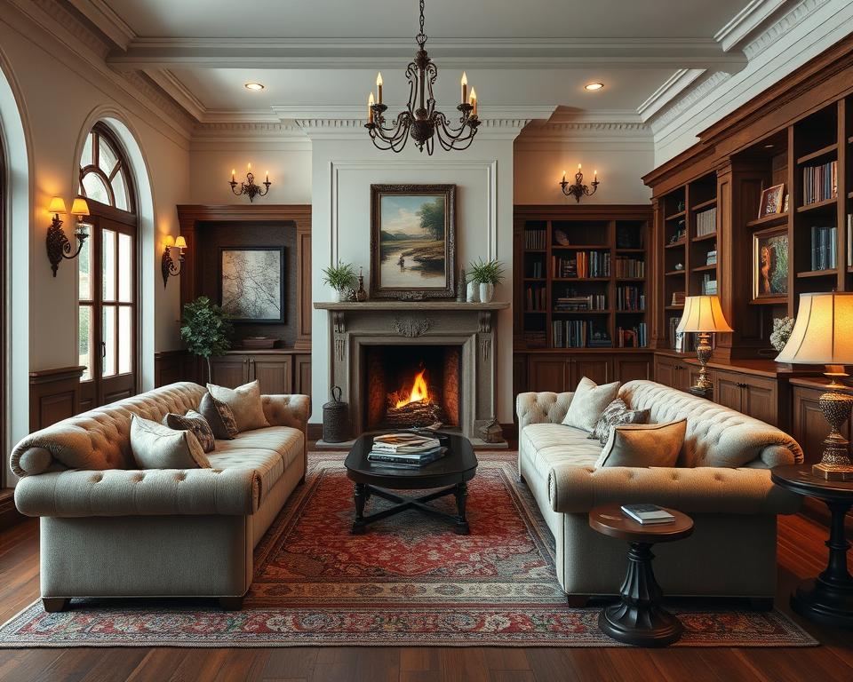 الطراز الإنجليزي في التصميم الداخلي