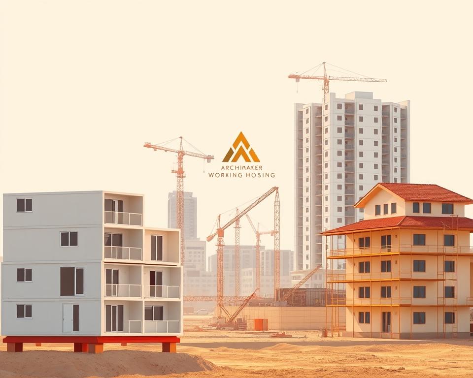 تصميم سكن عمال
