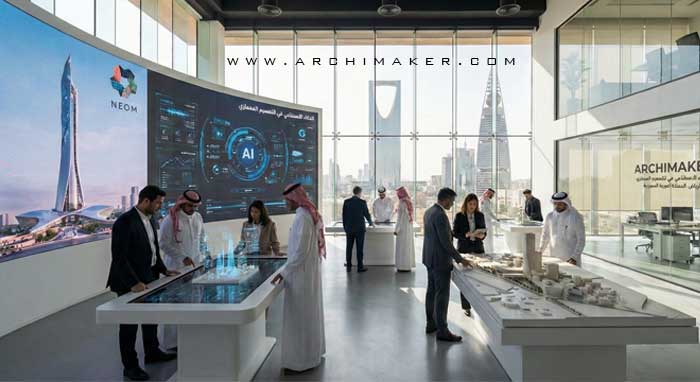 كيف نستخدم الذكاء الاصطناعي في التصميم المعماري لعملاء السعودية؟